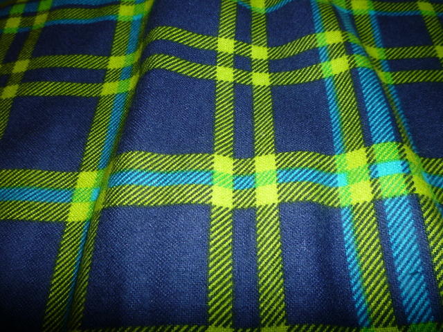 Super Snuggle Navy/Green Plaid
