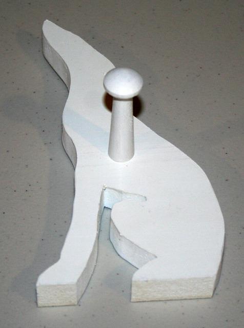 white leash hook
