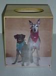Custom Tissue Box with Dog Photo
